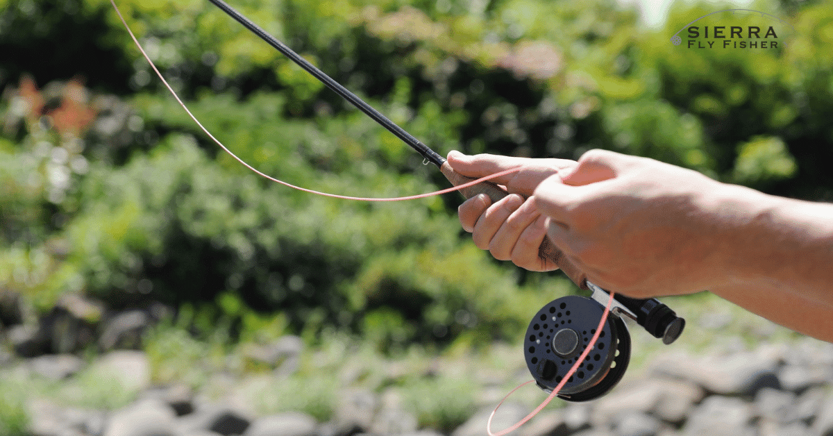 Image of a man holding a fly fishing rod